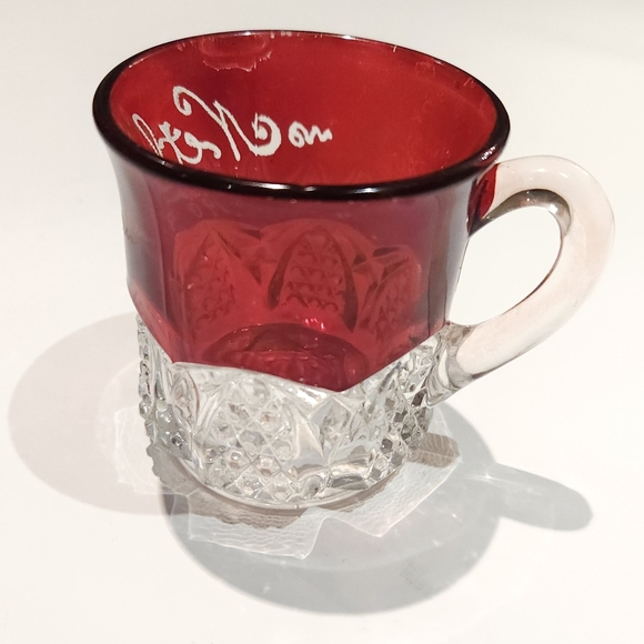 Rare 1909  ruby red glass cup for collection - Picture 9 of 9